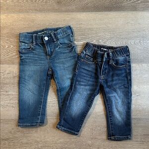 GAP Kids Dark and Light Blue Jeans Set